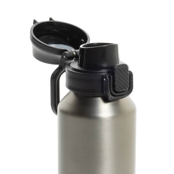 Obrázky: Uzamykateľná nerez šport, fľaša 600ml, strieborná, Obrázok 3