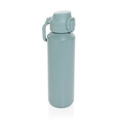 Obrázky: Uzamykateľná nerez športová fľaša 600ml, zelená