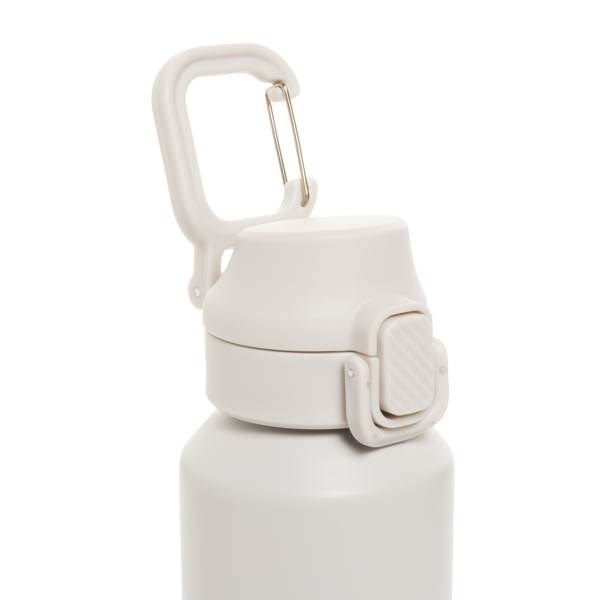 Obrázky: Uzamykateľná nerez športová fľaša 600ml, béžová, Obrázok 3