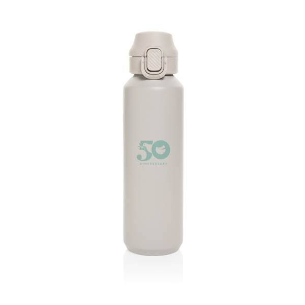 Obrázky: Uzamykateľná nerez športová fľaša 600ml, béžová, Obrázok 6