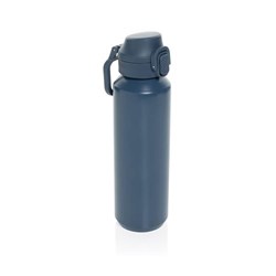 Obrázky: Uzamykateľná nerez športová fľaša 600ml, n. modrá
