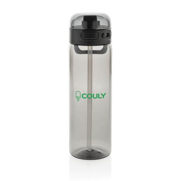 Obrázky: Športová fľaša na vodu, RPET 800 ml, čierna, Obrázok 6