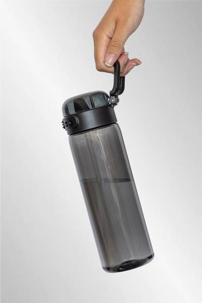 Obrázky: Športová fľaša na vodu, RPET 800 ml, čierna, Obrázok 9
