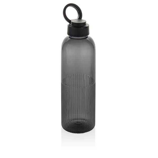 Obrázky: Neprieust. fľaša RPET 750 ml, vlnit. efekt, čierna, Obrázok 2