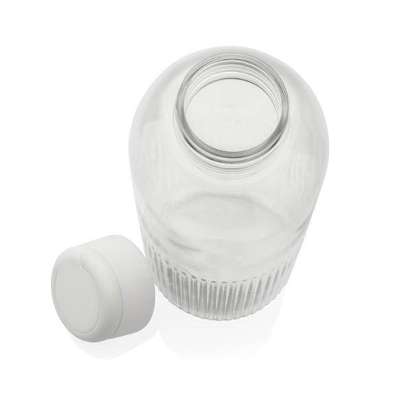 Obrázky: Neprieust. fľaša RPET 750 ml, vlnit. efekt, transp, Obrázok 4