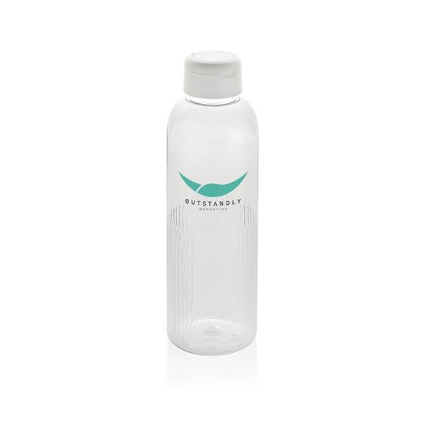 Obrázky: Neprieust. fľaša RPET 750 ml, vlnit. efekt, transp, Obrázok 5
