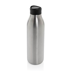 Obrázky: Strieborná fľaša na vodu 600ml, recykl. nerez oceľ