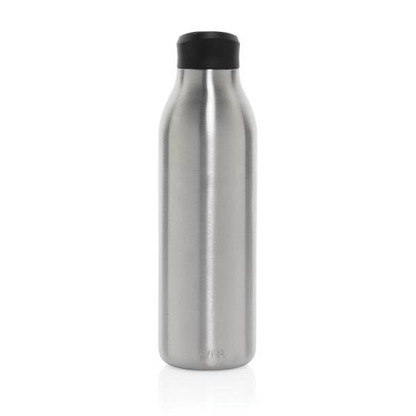 Obrázky: Strieborná fľaša na vodu 600ml, recykl. nerez oceľ, Obrázok 2