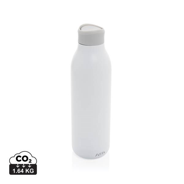 Obrázky: biela fľaša na vodu 600ml, recyklovaná nerez oceľ, Obrázok 15