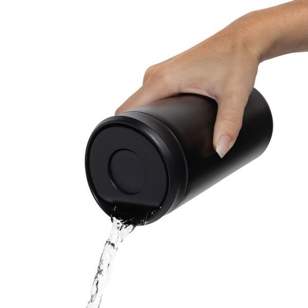 Obrázky: Čierny termohrnček 400ml , RCS recykl. nerez oceľ, Obrázok 6