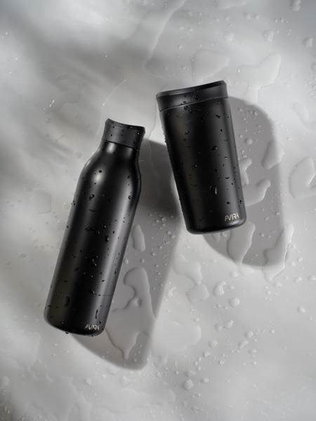 Obrázky: Čierny termohrnček 400ml , RCS recykl. nerez oceľ, Obrázok 10