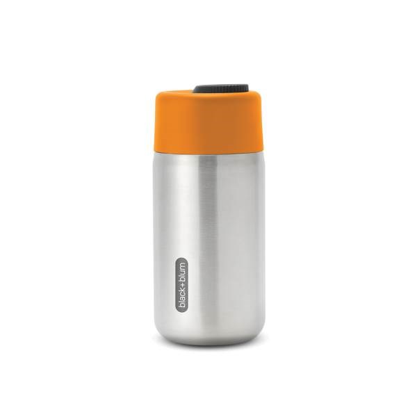 Obrázky: Nerezový termo hrnček 340ml Black+Blum, oranžová, Obrázok 3