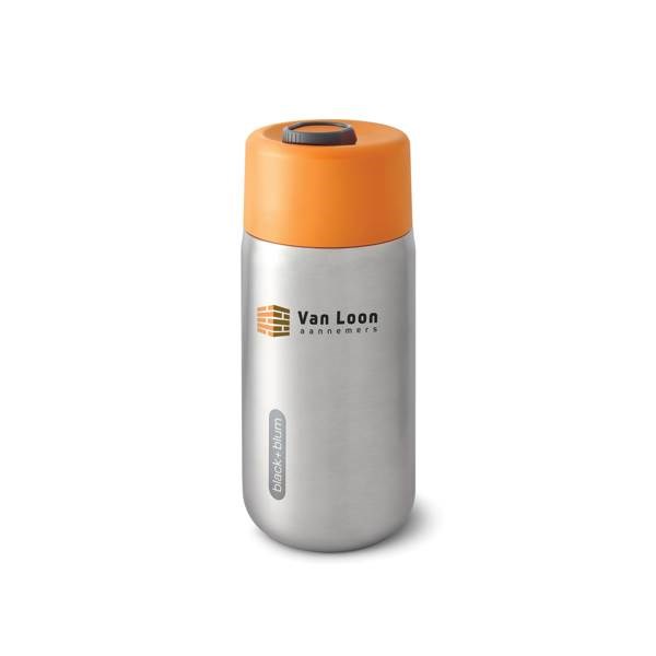 Obrázky: Nerezový termo hrnček 340ml Black+Blum, oranžová, Obrázok 5