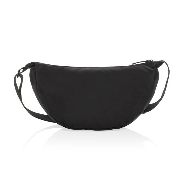 Obrázky: Crossbody XL polmesiac z RPET AWARE , čierna, Obrázok 2