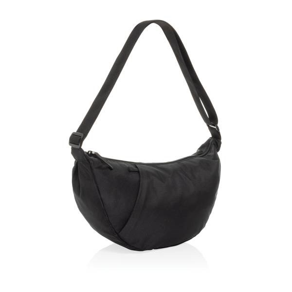 Obrázky: Crossbody XL polmesiac z RPET AWARE , čierna, Obrázok 3