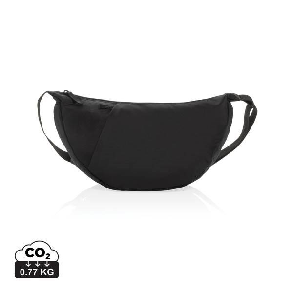 Obrázky: Crossbody XL polmesiac z RPET AWARE , čierna, Obrázok 10