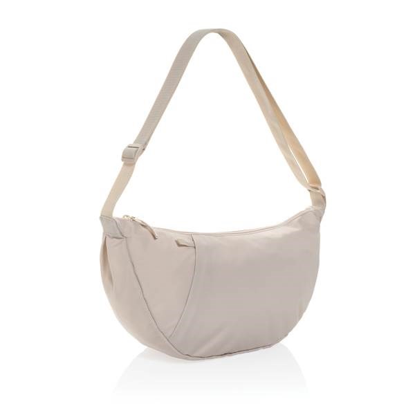 Obrázky: Crossbody XL polmesiac z RPET AWARE , béžová, Obrázok 2