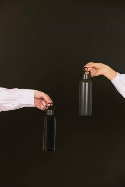 Obrázky: Termoska 600 ml z RCS recykl. ocele, zelená, Obrázok 8