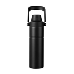 Obrázky: Termoska s rukoväťou 600 ml, nerez oceľ, čierna