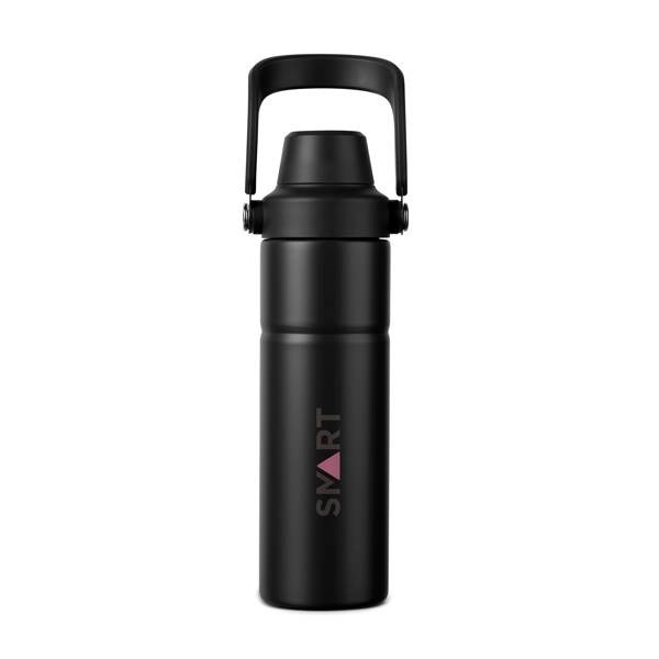 Obrázky: Termoska s rukoväťou 600 ml, nerez oceľ, čierna, Obrázok 7