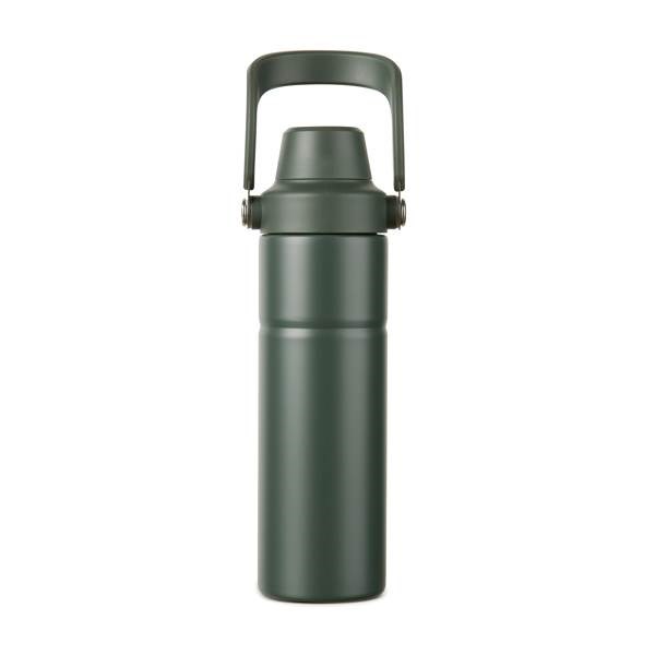 Obrázky: Termoska s rukoväťou 600 ml, nerez oceľ, zelená