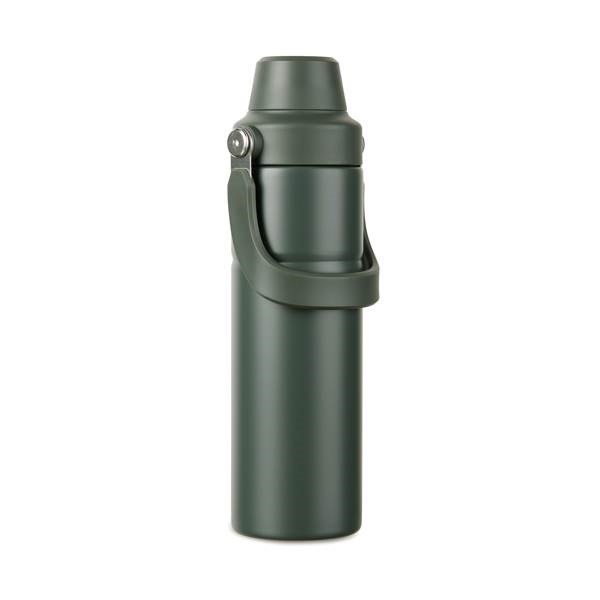 Obrázky: Termoska s rukoväťou 600 ml, nerez oceľ, zelená, Obrázok 3