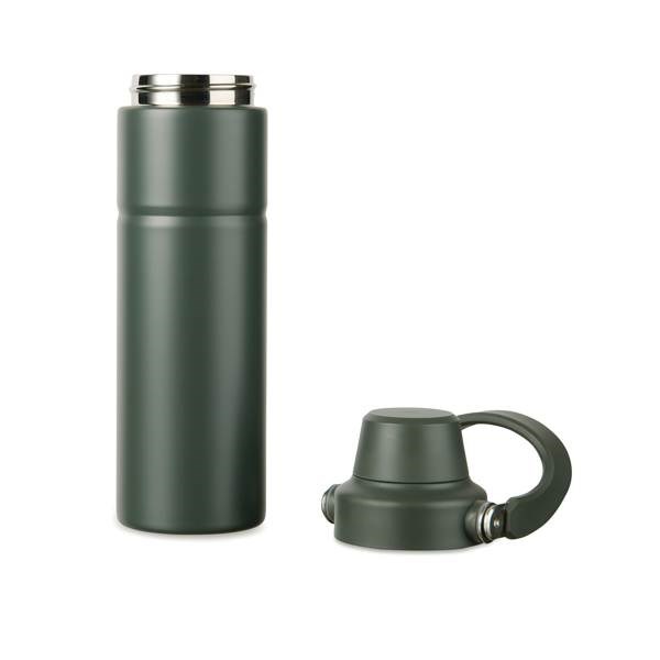 Obrázky: Termoska s rukoväťou 600 ml, nerez oceľ, zelená, Obrázok 5