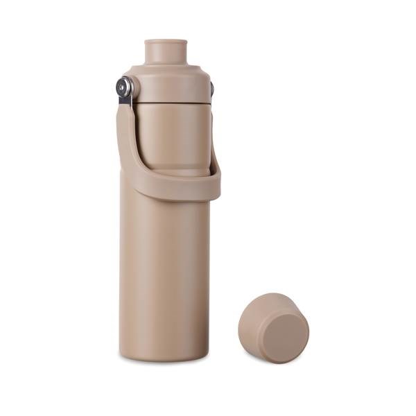 Obrázky: Termoska s rukoväťou 600 ml, nerez oceľ, béžová, Obrázok 4