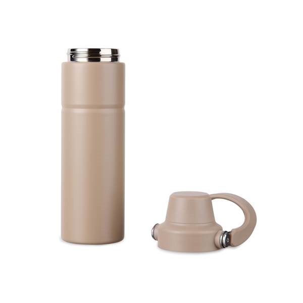 Obrázky: Termoska s rukoväťou 600 ml, nerez oceľ, béžová, Obrázok 5