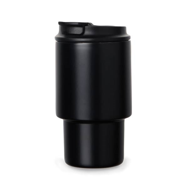 Obrázky: Termohrnček 350 ml recykl. nerez, čierna, Obrázok 2