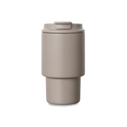 Obrázky: Termohrnček 350 ml recykl. nerez, béžová