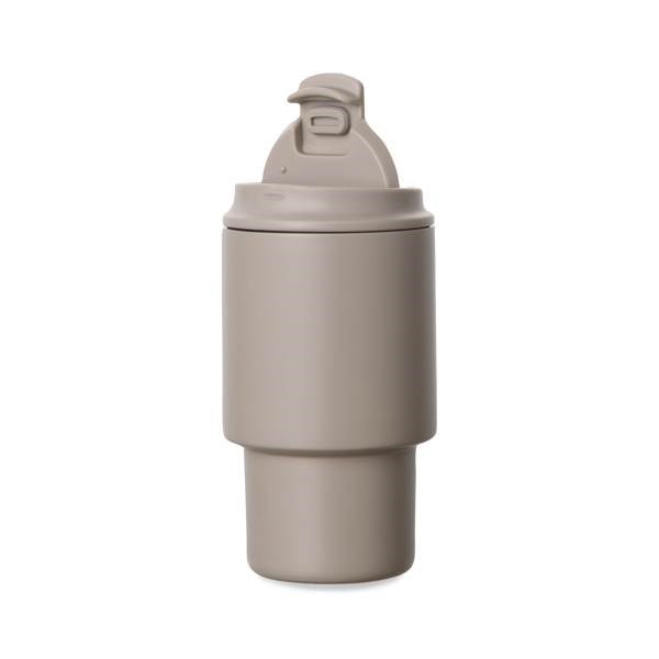 Obrázky: Termohrnček 350 ml recykl. nerez, béžová, Obrázok 3