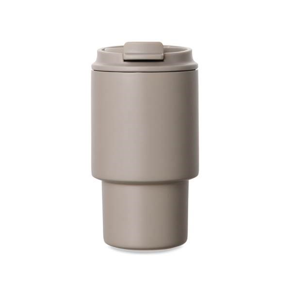 Obrázky: Termohrnček 350 ml recykl. nerez, béžová, Obrázok 5