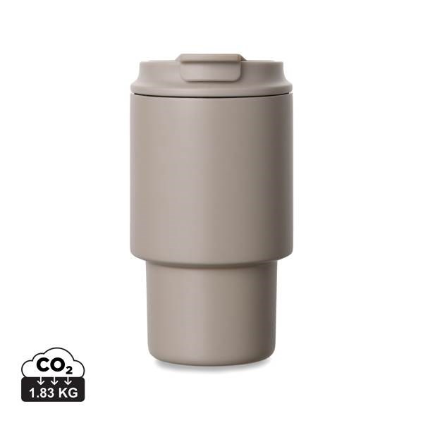 Obrázky: Termohrnček 350 ml recykl. nerez, béžová, Obrázok 15