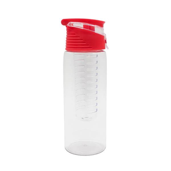 Obrázky: Tritánová fľaša 700ml s infuzérom, červená