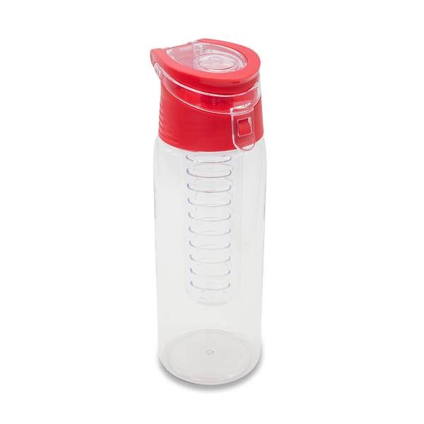 Obrázky: Tritánová fľaša 700ml s infuzérom, červená, Obrázok 2