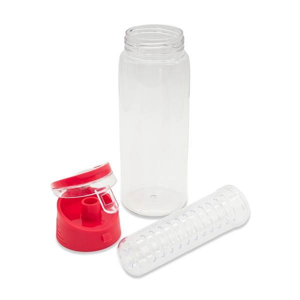 Obrázky: Tritánová fľaša 700ml s infuzérom, červená, Obrázok 3