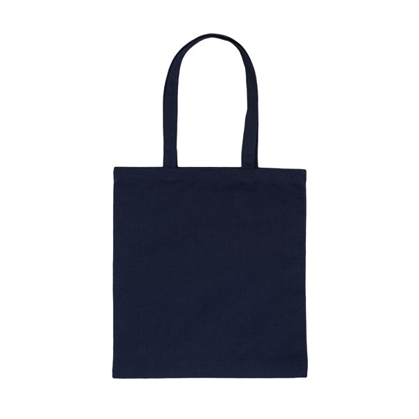 Obrázky: Tm. modrá taška z recykl. bavlny 340g