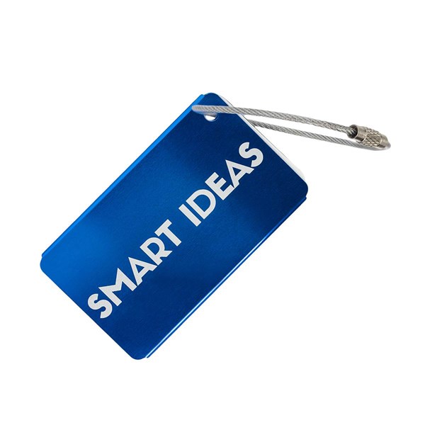 Obrázky: Modrá menovka na batožinu s lietadlom, Obrázok 2