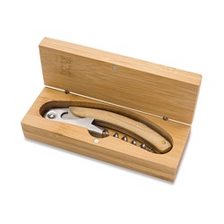 Obrázky: Bambusový čašnícky otvárač v krabičke