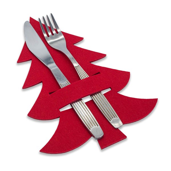 Obrázky: Vianočné vrecko na príbory z plsti, Obrázok 2