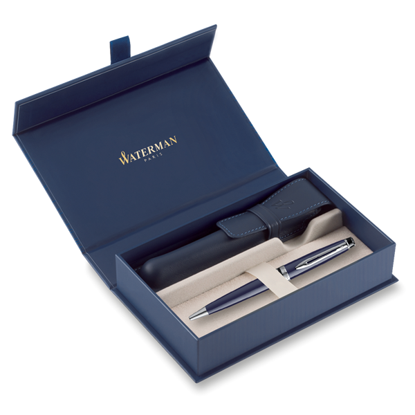 Obrázky: KP WATERMAN Expert Core Blue CT+modré kož. puzdro