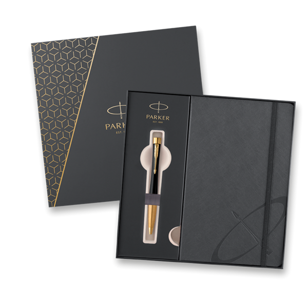 Obrázky: KP PARKER Urban Muted Black GT + šedý zápisník