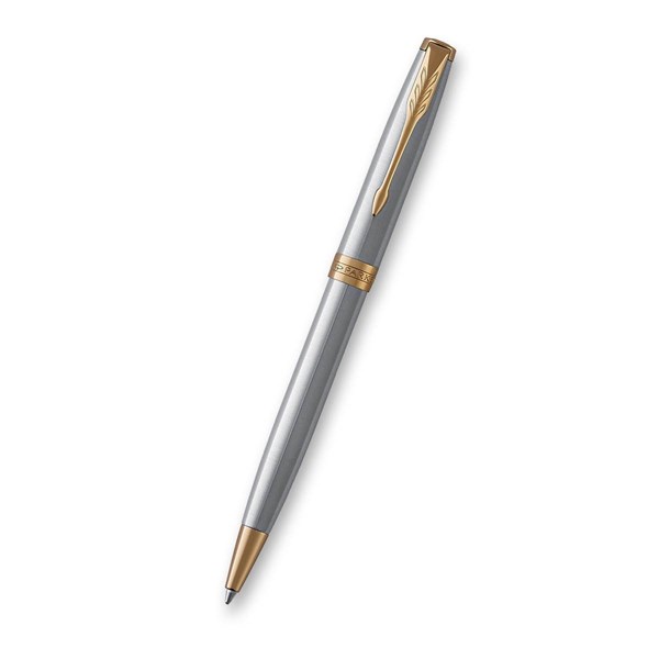 Obrázky: KP PARKER Sonnet St. Steel GT + čierne kož. puzdro, Obrázok 2