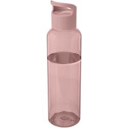 Obrázky: Ružová transp. 650 ml fľaša,recyklovaný plast