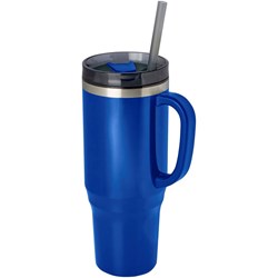 Obrázky: Termohrnček 1200ml RCS hrnček so slamkou,kr.modrá