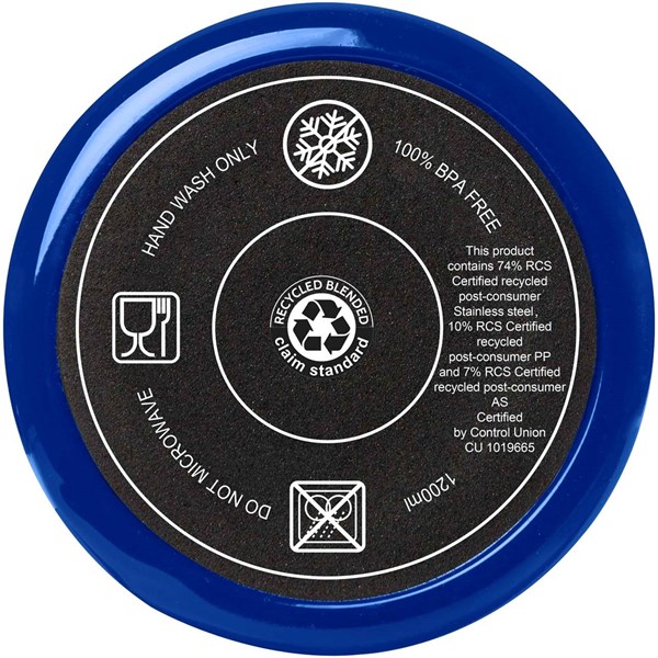 Obrázky: Termohrnček 1200ml RCS hrnček so slamkou,kr.modrá, Obrázok 4