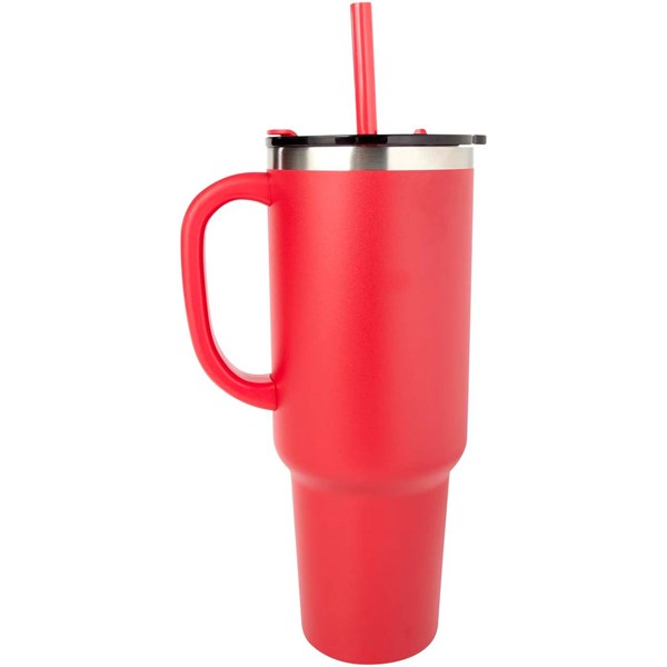 Obrázky: Červený 1200ml RCS medený vákuov.hrnček so slamkou, Obrázok 10