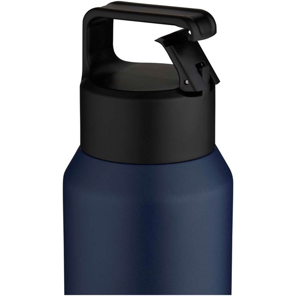 Obrázky: Nerez fľaša na vodu 600 ml, vákuov. izol., modrá, Obrázok 4