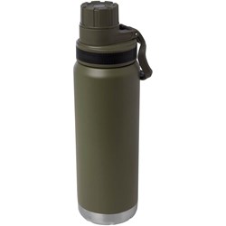 Obrázky: Nerez fľaša na vodu 700 ml, vákuov. izol., zelená